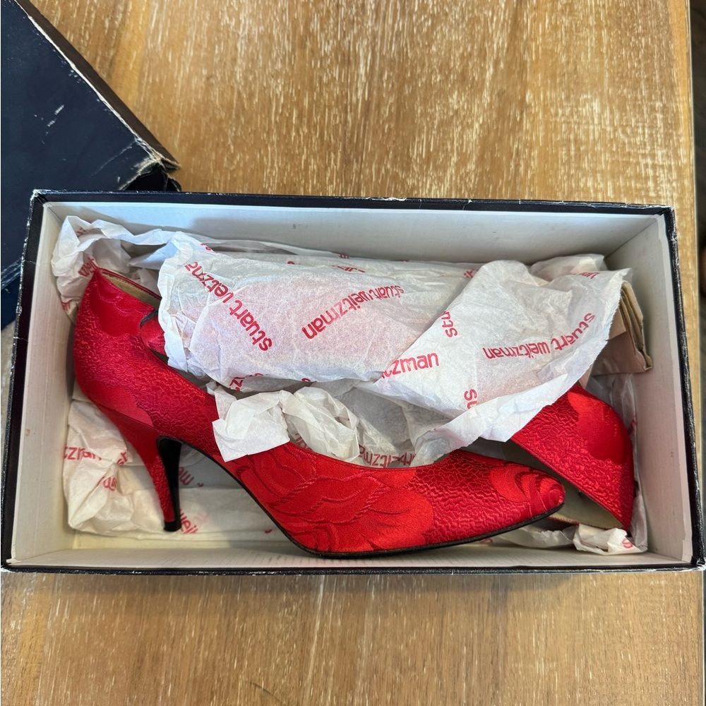 Vintage Stuart Weitzman Red Heels - Picture 3 of 10